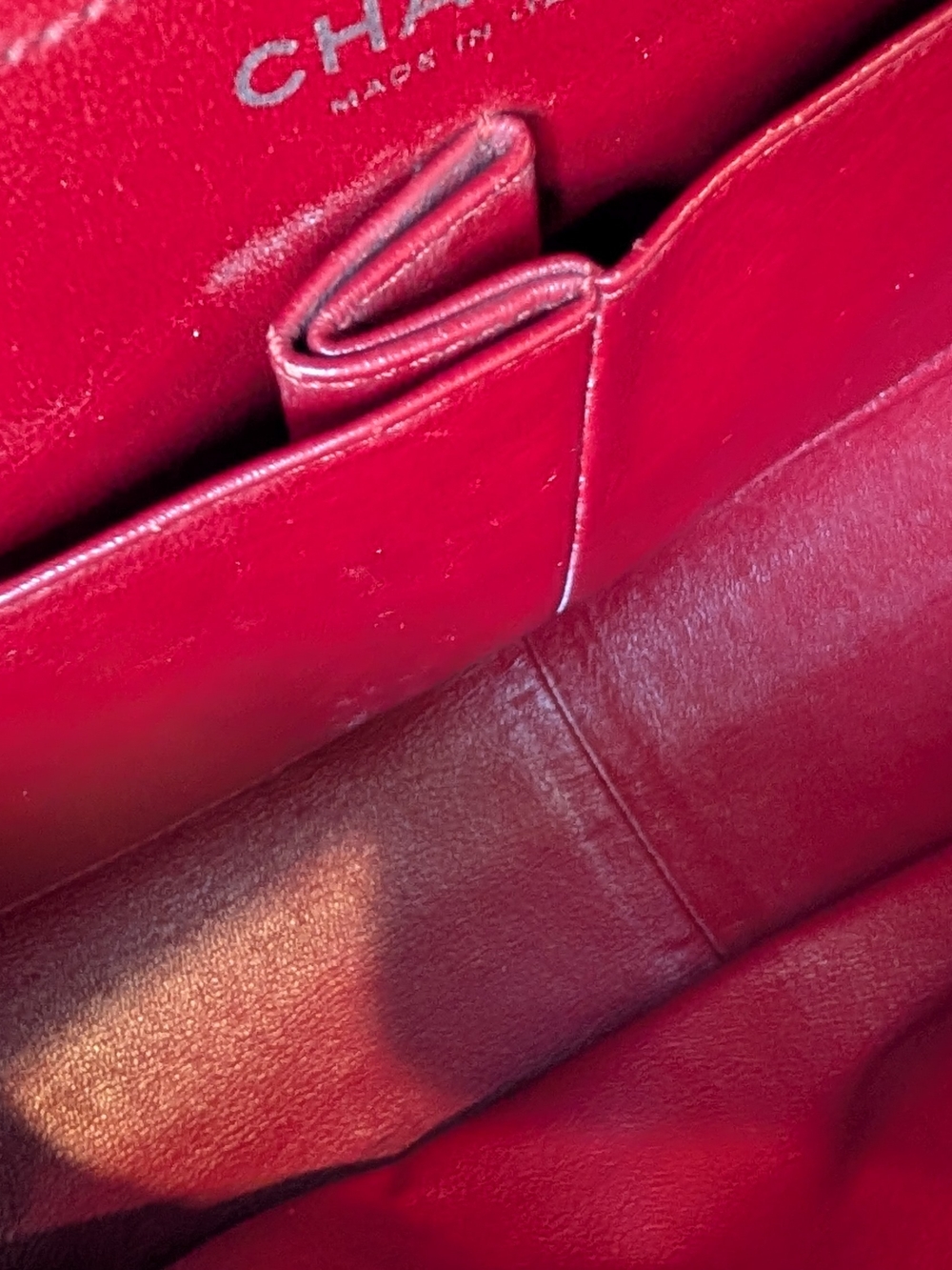 Chanel Red 2.55 Reissue Quilted Patent Leather Crossbody Flap Bag - Picture 16 of 16